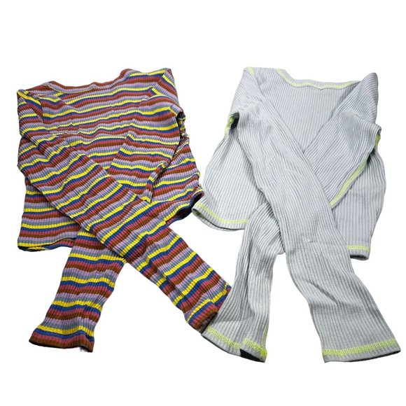 Lot of 2 Shirts Wild Fable Women's Small Long Sleeve Tee Shirts Blue Multicolor - Picture 2 of 16